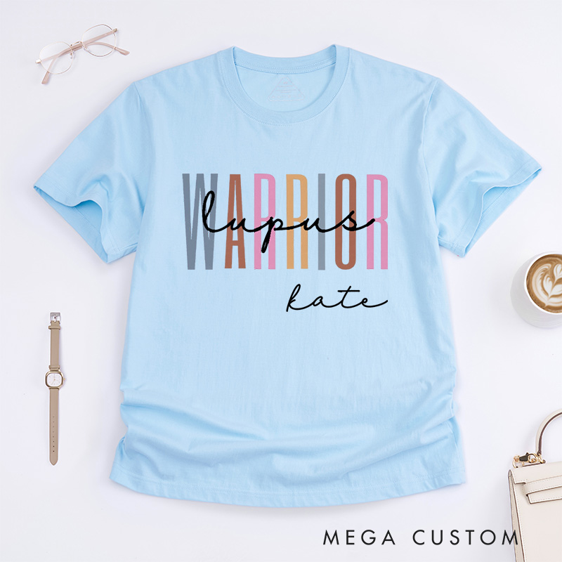 Personalized Lupus Awareness Hope For A Cure T-Shirt Erythematosus Warrior Gift