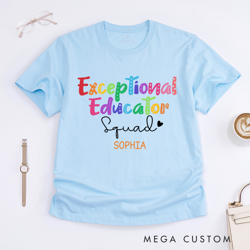 Personalized Exceptional Educator T-Shirt Autism Awareness Gift