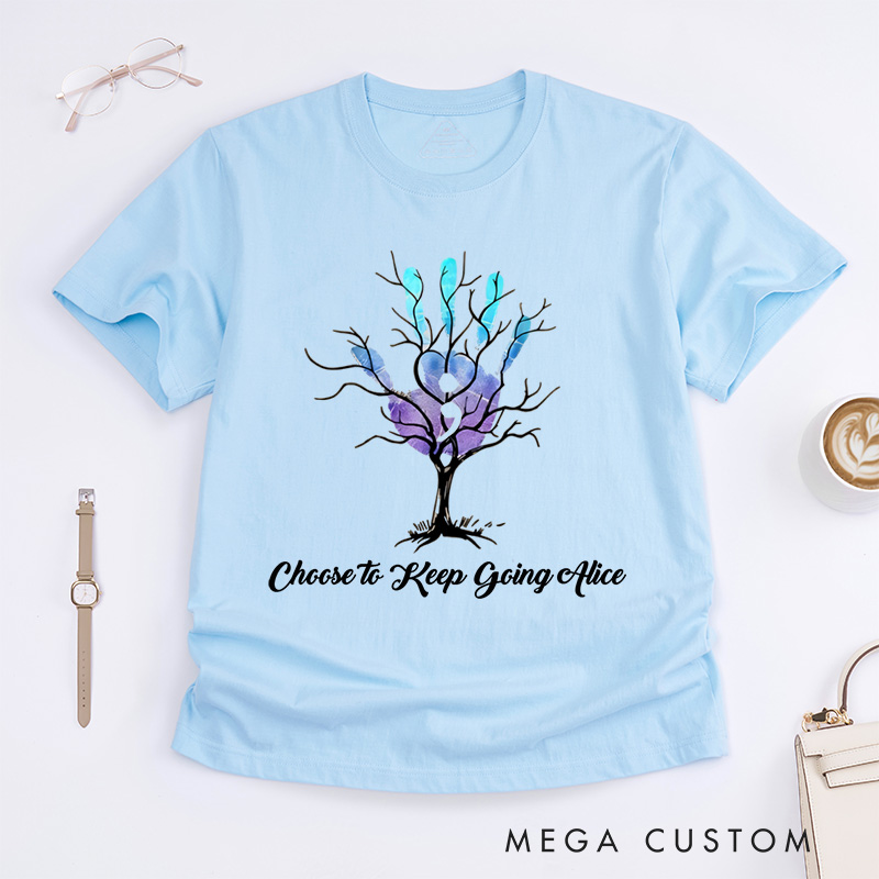 Personalized Your Story Isn't Done Yet Semicolon T-Shirt Suicide Prevention Awareness Gift