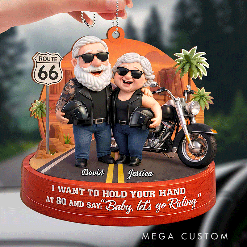 Personalized Motorcycle Acrylic Keychain Custom Name Motorcycles Couple Anniversary Birthday Gift for Biker Couple