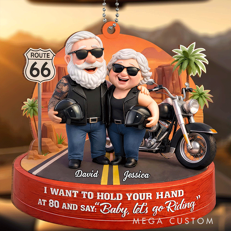 Personalized Motorcycle Acrylic Keychain Custom Name Motorcycles Couple Anniversary Birthday Gift for Biker Couple