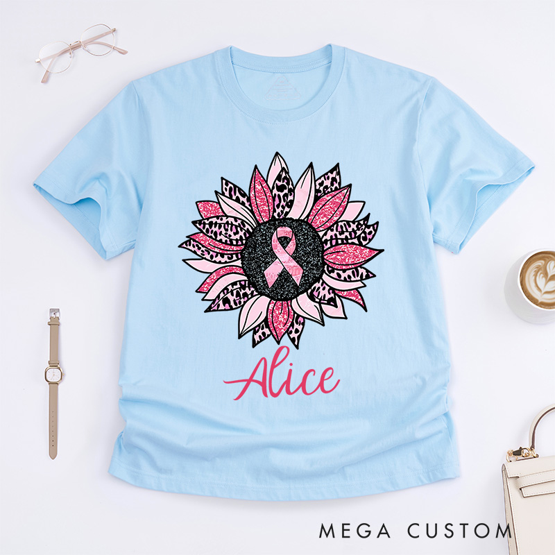 Personalized Breast Cancer Awareness T-Shirt Cancer Awareness Month Gift