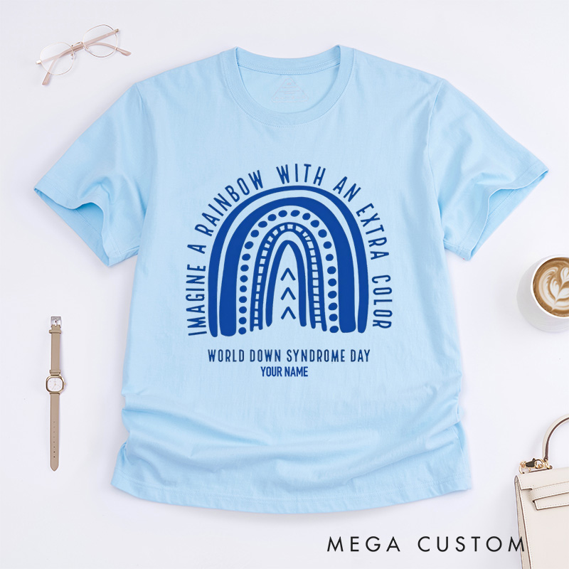 Personalized Down Syndrome Awareness T-Shirt World Down Syndrome Day Gift