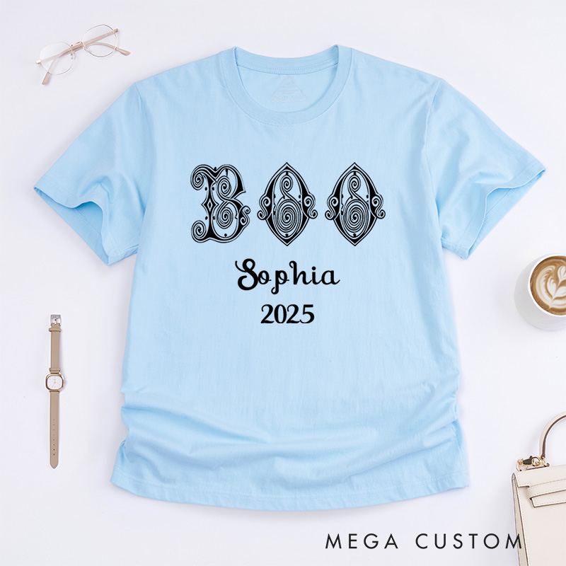 Personalized Ornate Boo Halloween T-Shirt Perfect for Fun and Whimsical Halloween Celebrations T-Shirt