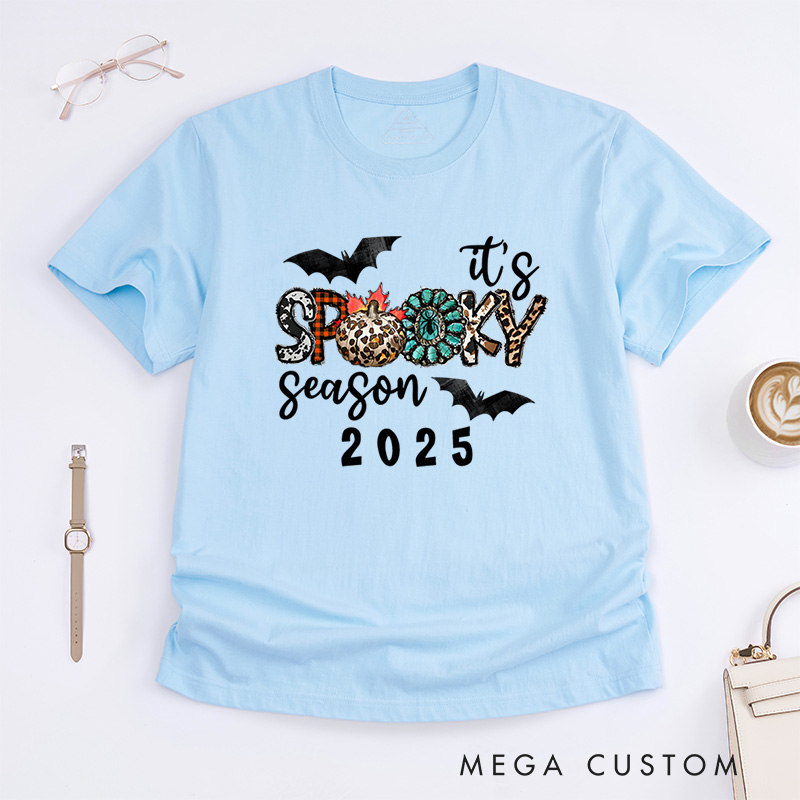 Personalized It's Spooky Season Halloween T-Shirt Perfect for Celebrating the Festive Spirit T-Shirt