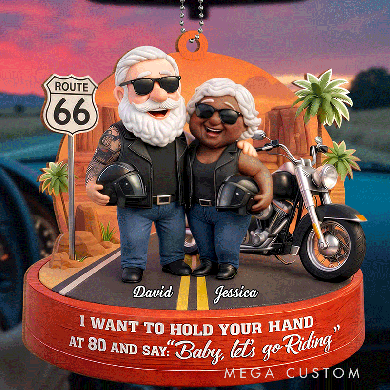 Personalized Motorcycle Acrylic Keychain Custom Name Motorcycles Couple Anniversary Birthday Gift for Biker Couple