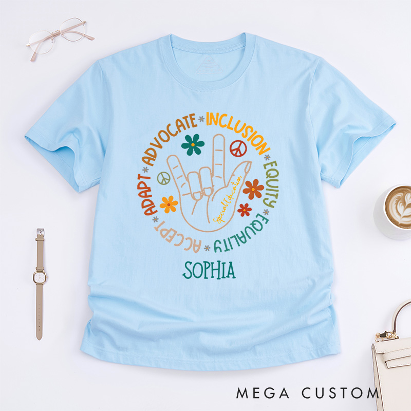 Personalized Advocate for Inclusion Equality Acceptance Awareness Support Inspirational T-shirt
