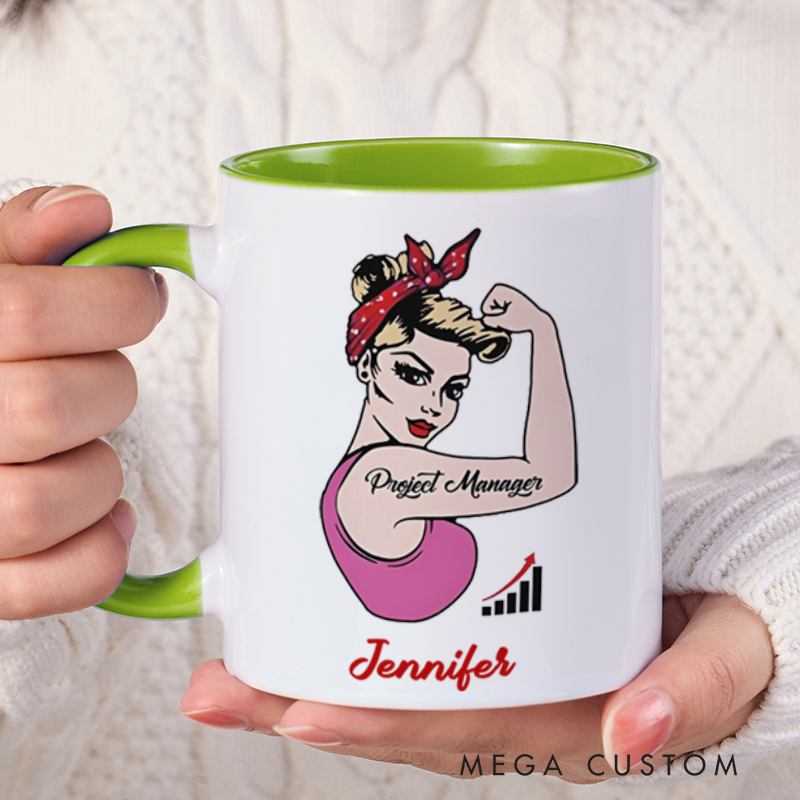 Personalized Farewell Mug with Project Manager Design Heartfelt Gift for Coworkers