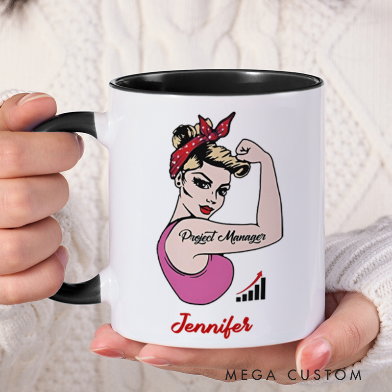 Personalized Farewell Mug with Project Manager Design Heartfelt Gift for Coworkers