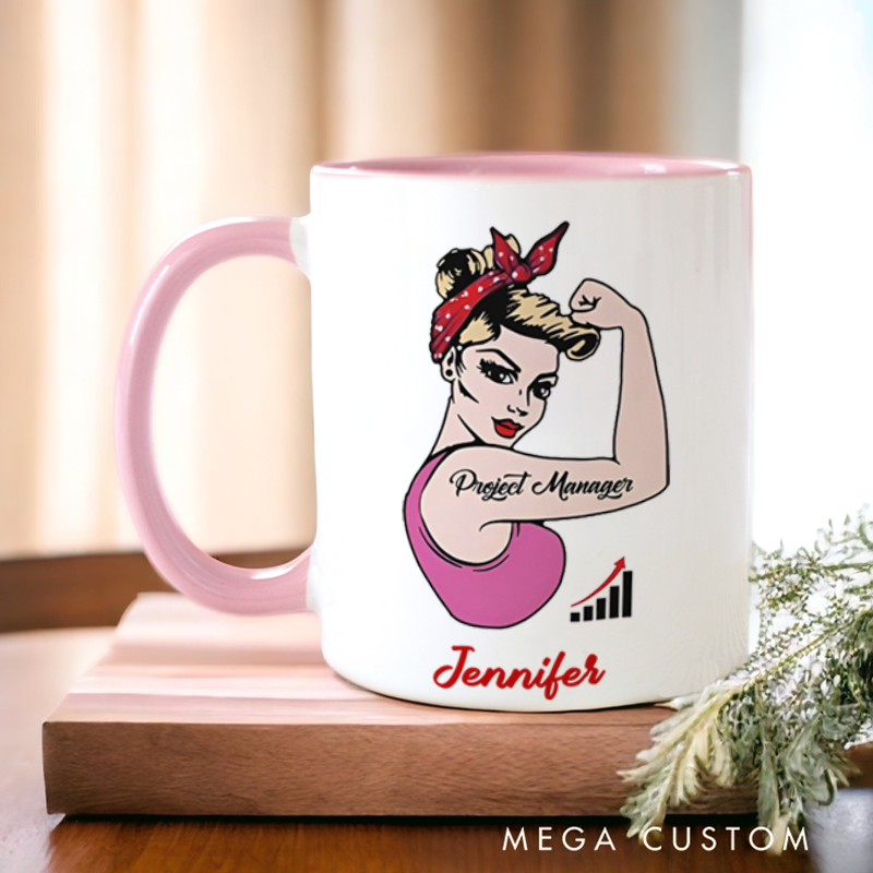 Personalized Farewell Mug with Project Manager Design Heartfelt Gift for Coworkers