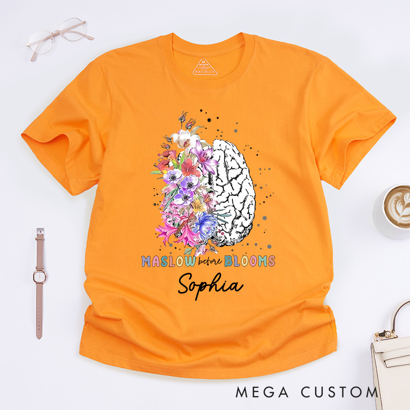 Personalized Maslow Before Bloom T-Shirt Autism Gift