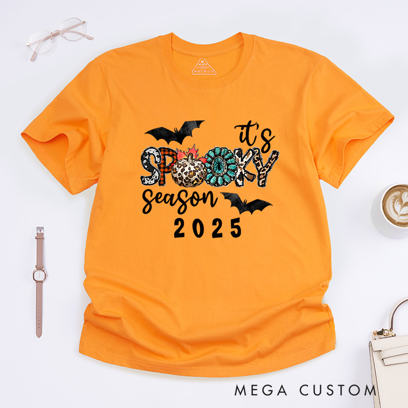 Personalized It's Spooky Season Halloween T-Shirt Perfect for Celebrating the Festive Spirit T-Shirt