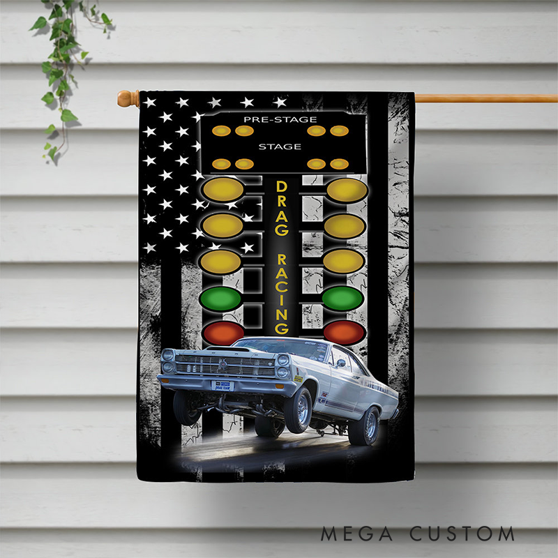 Personalized Drg Racing Flag Custom Photo Flag Unique Decoration Flag for Racer and Racing Lovers