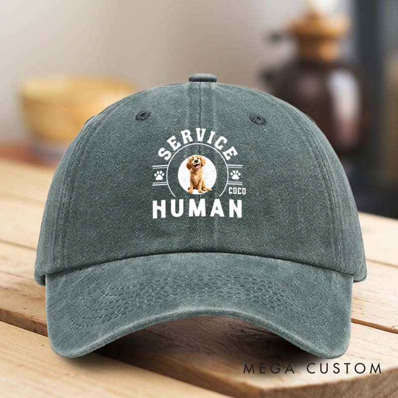 Personalized Dog Lover Service Human do Not Washed Cap