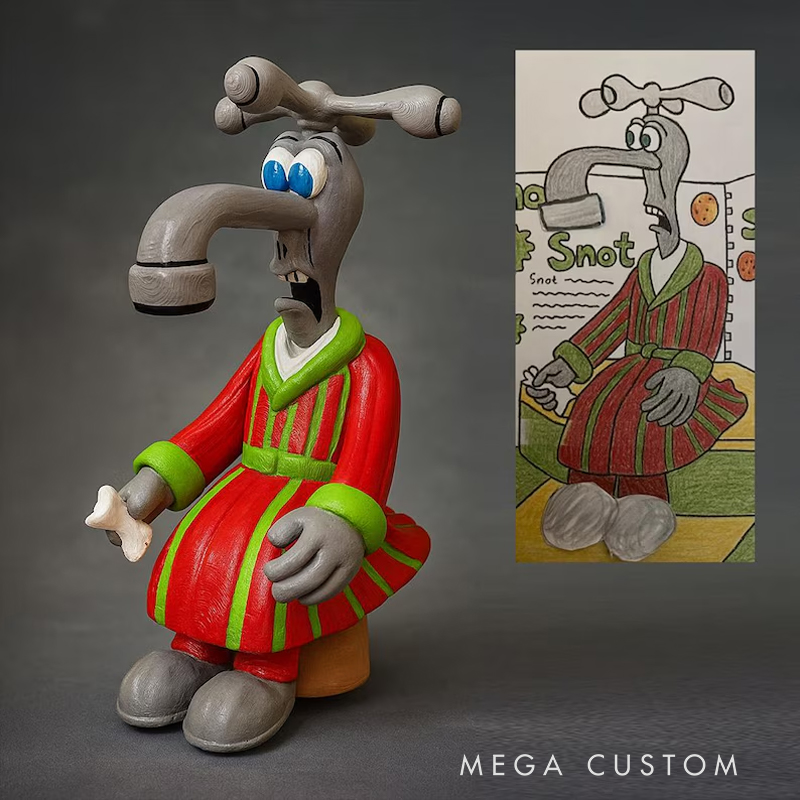 Personalized Custom 3D Printed Child Art: Unique Hand-Painted Gift
