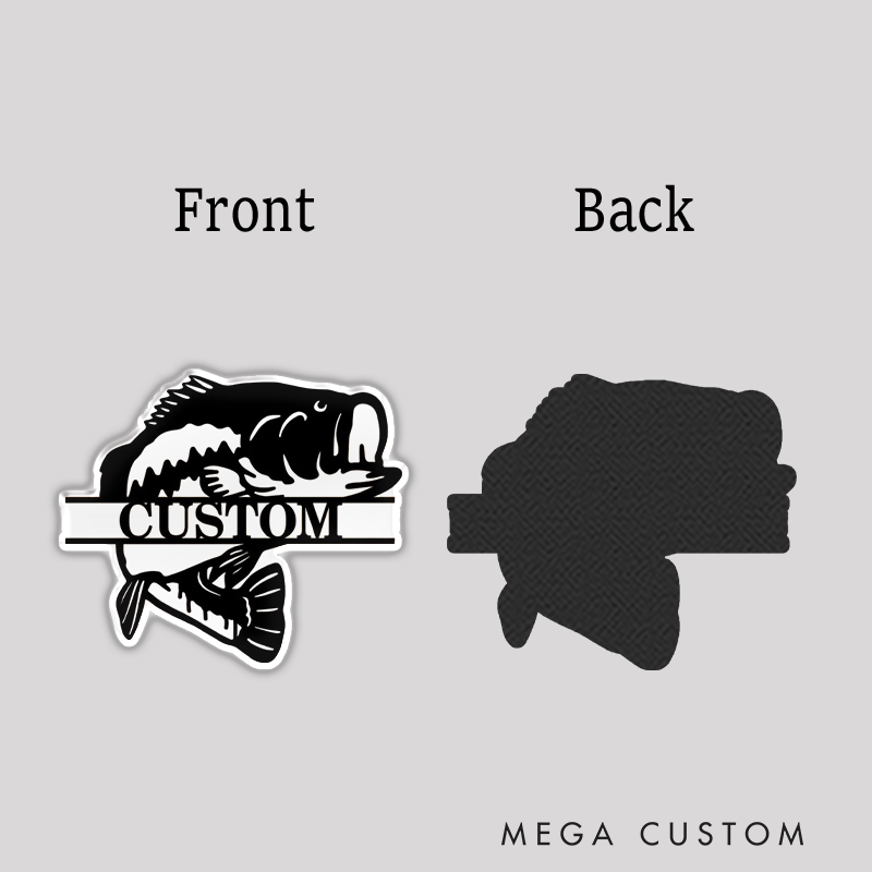 Personalized Fishing Theme Fridge Magnet Perfect for Tackle Boxes Metal Surfaces and Fishing Lover