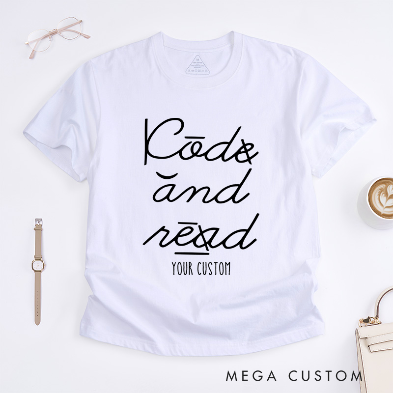Personalized I Can and I Will Read Dyslexia Awareness Motivational T-shirt