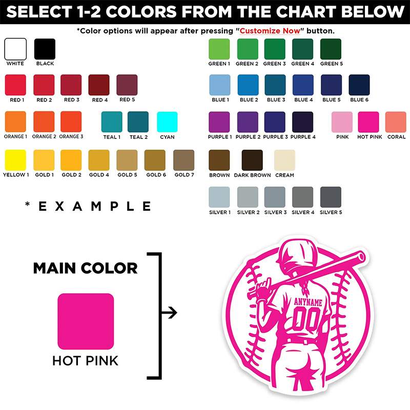 Personalized Female Baseball Player Fridge Magnet with Custom Name  