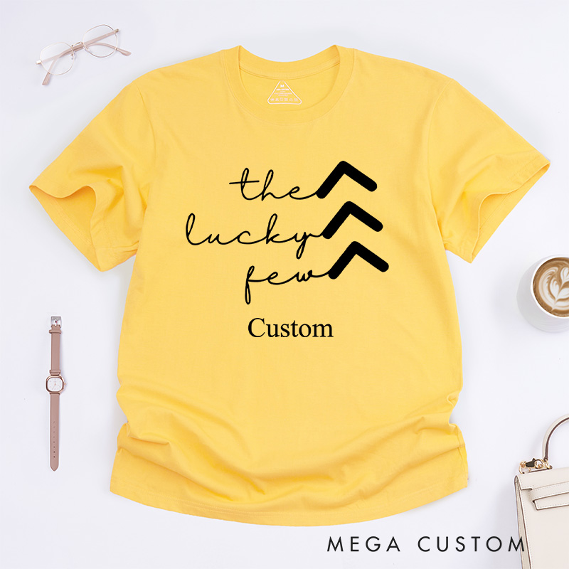 Personalized The Lucky Few Minimalist Arrows Down Syndrome Awareness Promoting Love and Support T-shirt