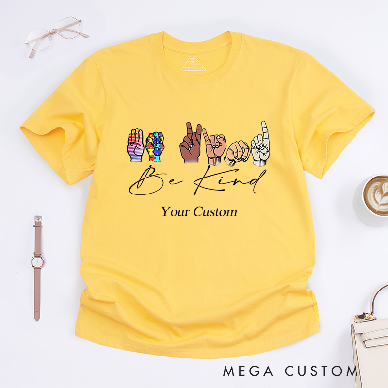 Personalized Be Kind Diversity And Inclusion Awareness Positivity Advocacy T-Shirt  