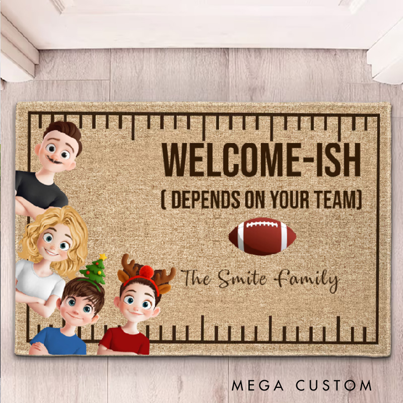 Personalized American Football Home Doormat Custom ,It's Football Season