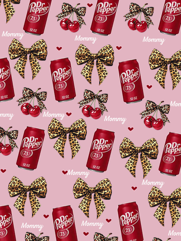 Personalized Dr Pepper Flannel Leopard print bow Throw Blanket - Versatile For Sofa, Bed, Office, Camping- Cozy Nap Blanket