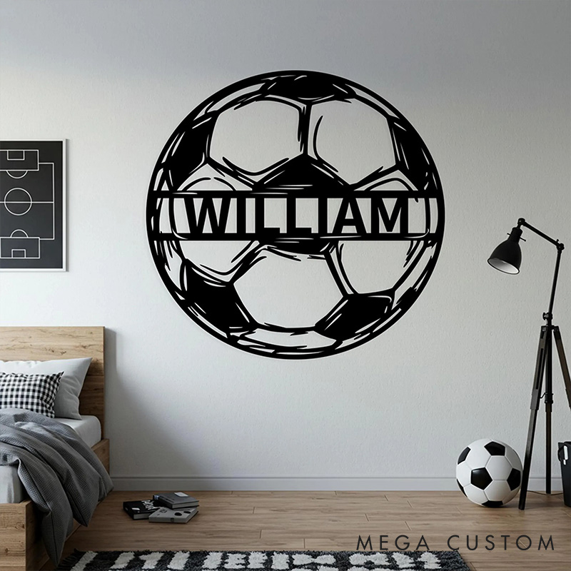 [Copy][Copy]Personalized Soccer Metal Sign with Perfect Gift for Sport Player 