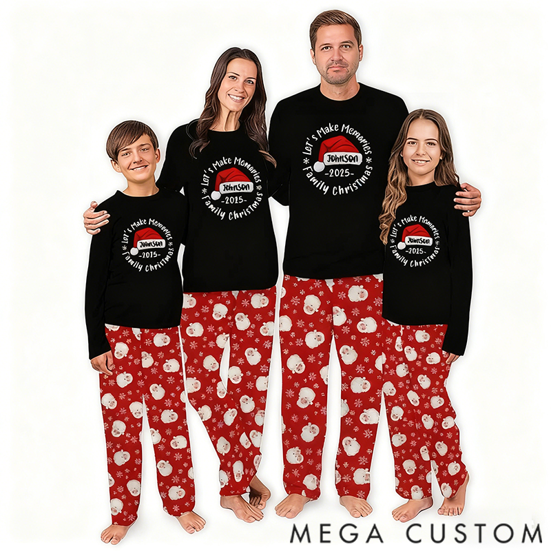 Personalized Christmas Pajamas Set for Family  Pajams