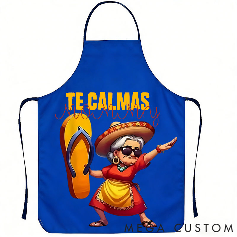 Personalized Fun Cartoon Character Printed Apron – a Hilarious Gift for Mom