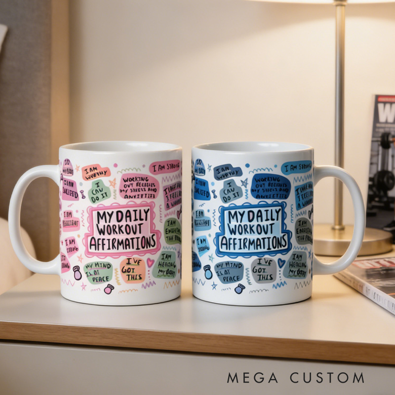 Personalized Couple MugWorkout Mug Gym Motivation Gift Fitness Enthusiast Gift for Gym Lover