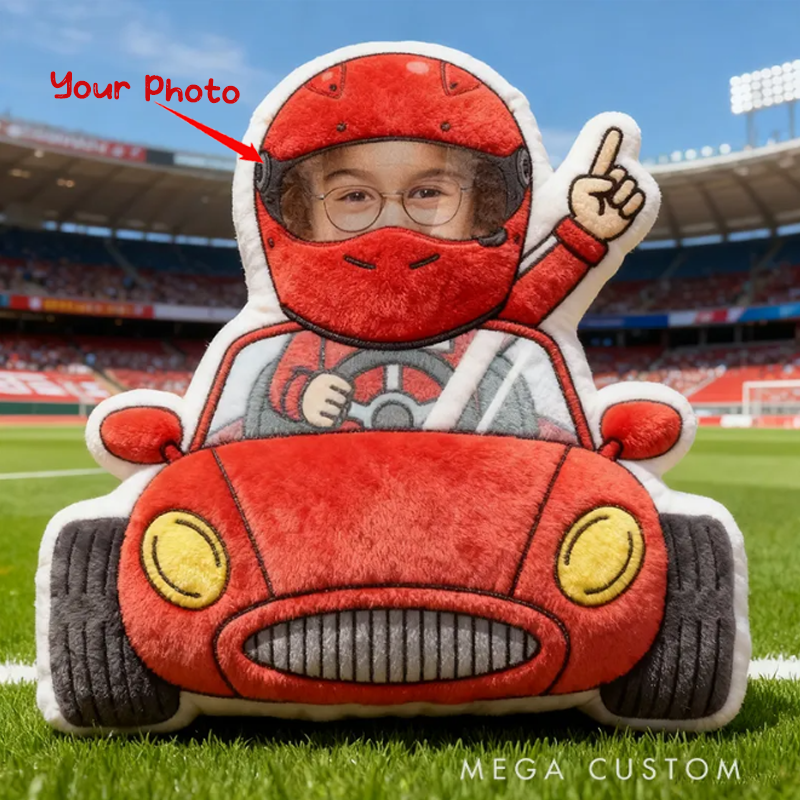 Personalized Racing Driver Pillow with Custom Name Graphic 3D Print Pillow 