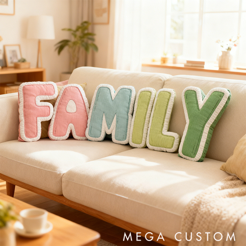 [Copy][Copy][Copy]Personalized Graphic 3D Print Pillows Pillow, Custom Elephant Pillow with Name for Family