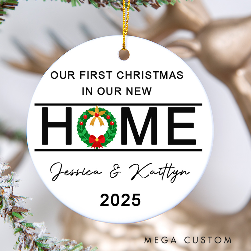 Personalized First Christmas New Home Ornament 2025 New Home Ornament New Home Gifts New Home Owners Gift Idea Housewarming Gift for Women