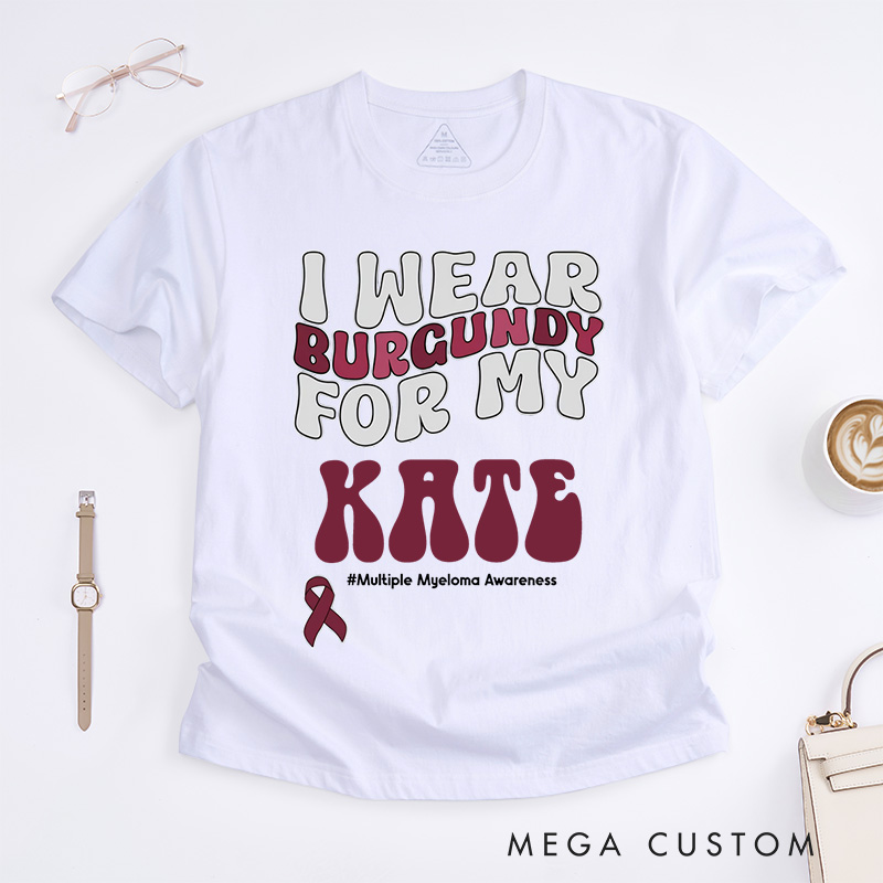 Personalized Multiple Myeloma Matching T-Shirt Cancer Awareness Month Gift
