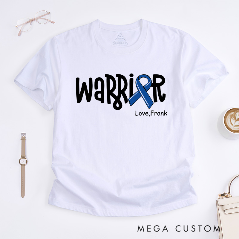 Personalized Colon Cancer T-Shirt Colorectal Gift Cancer Awareness Month Gift