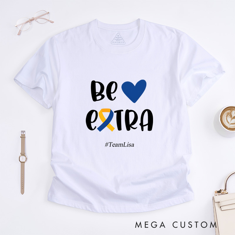 Personalized T21 Down Syndrome Awareness World Down Syndrome Day T-Shirt