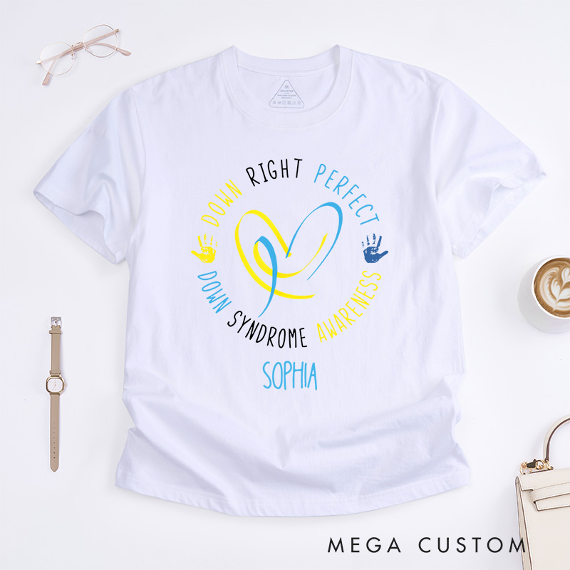 Personalized Down Syndrome Awareness Shirt Celebrating Love and Acceptance for Every Individual