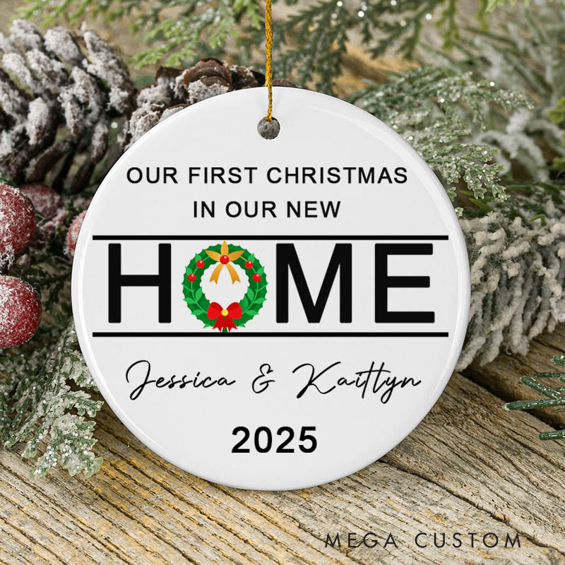 Personalized First Christmas New Home Ornament 2025 New Home Ornament New Home Gifts New Home Owners Gift Idea Housewarming Gift for Women