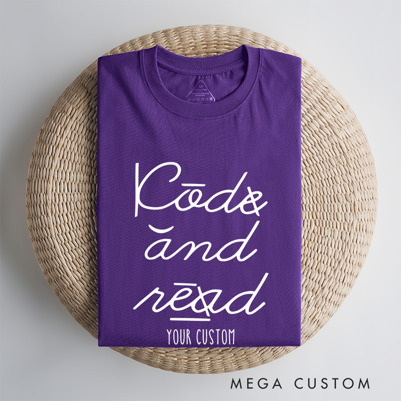 Personalized I Can and I Will Read Dyslexia Awareness Motivational T-shirt