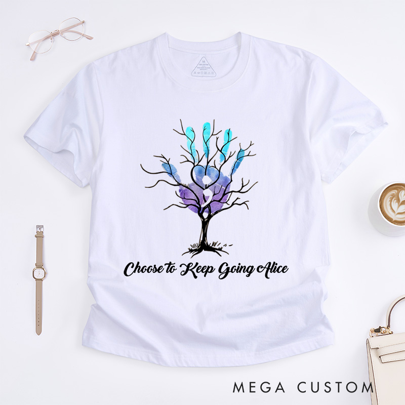 Personalized Your Story Isn't Done Yet Semicolon T-Shirt Suicide Prevention Awareness Gift