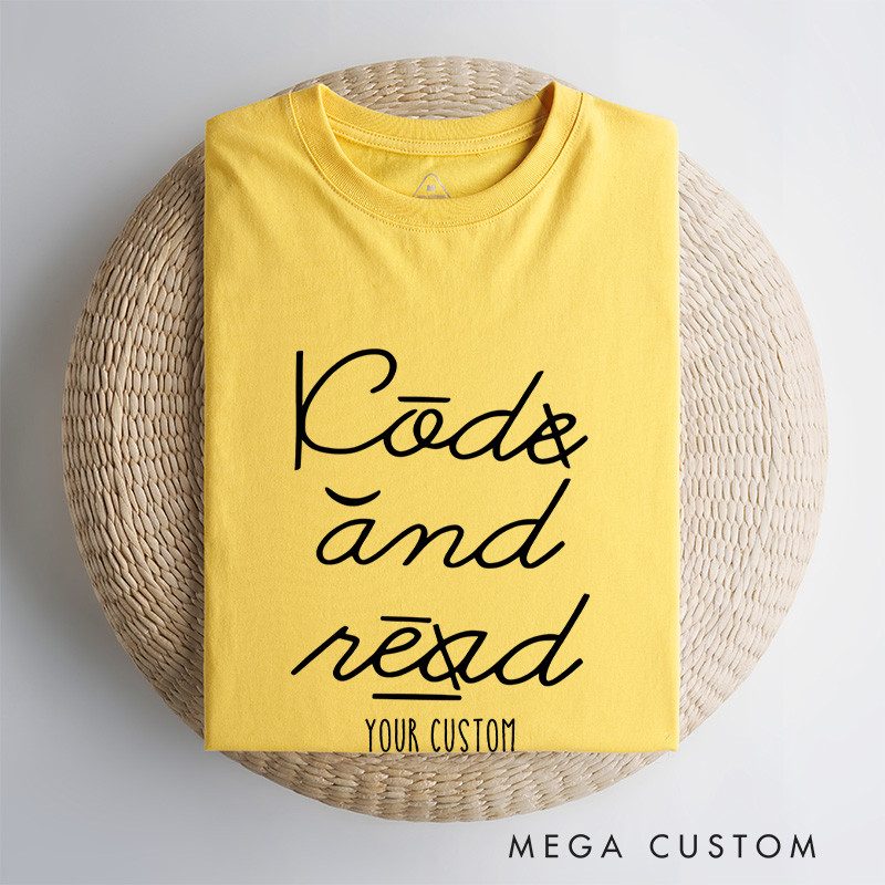 Personalized I Can and I Will Read Dyslexia Awareness Motivational T-shirt