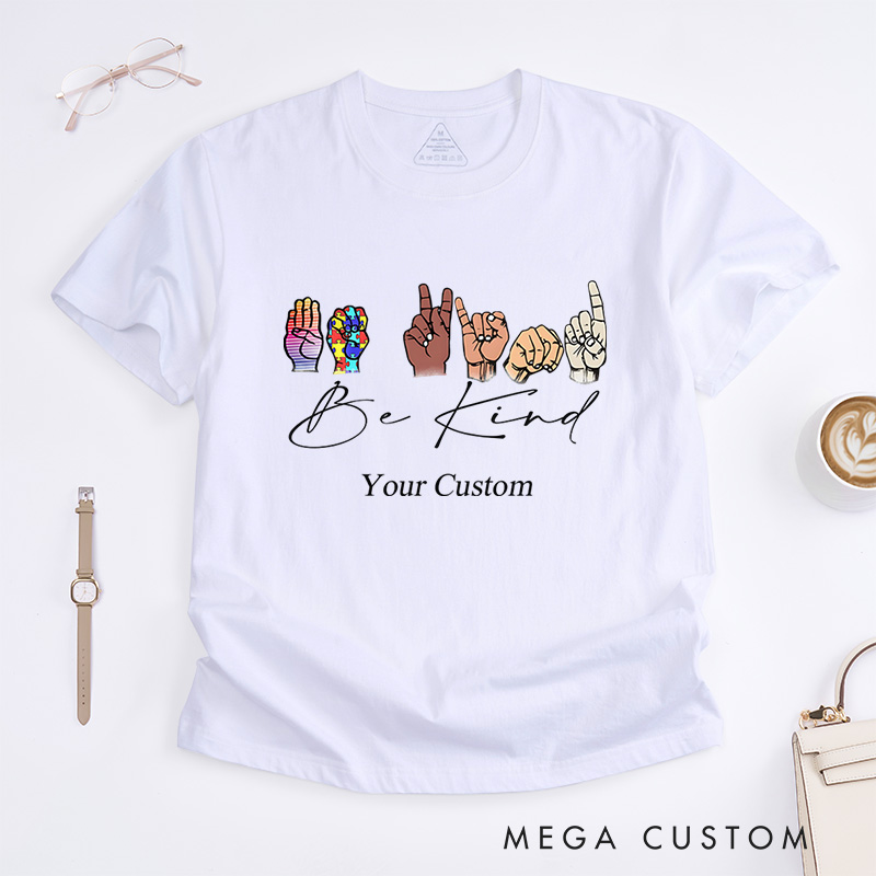 Personalized Be Kind Diversity And Inclusion Awareness Positivity Advocacy T-Shirt  