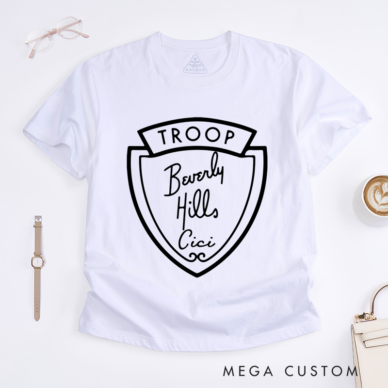 Personalized Troop Beverly Hills T-Shirt Breast Cancer Awareness Gift