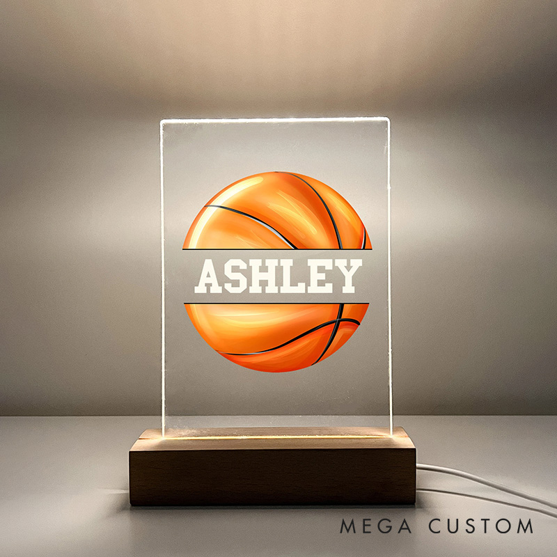 [Copy]Personalized Tennis LED Night Light with Custom Name and Vibrant Ball Design