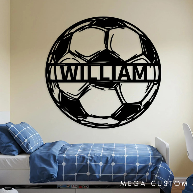 [Copy][Copy]Personalized Soccer Metal Sign with Perfect Gift for Sport Player 