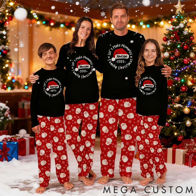 Personalized Christmas Pajamas Set for Family  Pajams