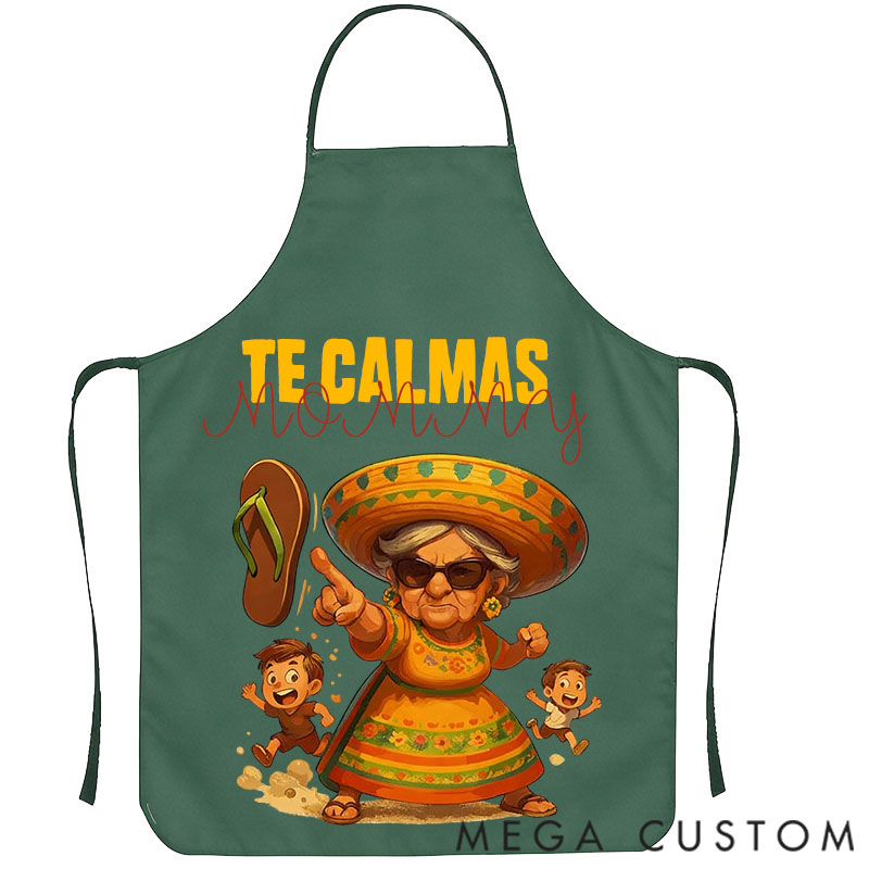 Personalized Fun Cartoon Character Printed Apron – a Hilarious Gift for Mom