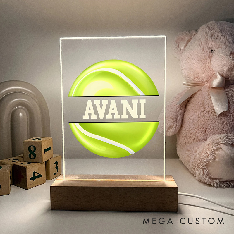 [Copy]Personalized Soccer LED Night Light with with Custom Name and Grass Field Design