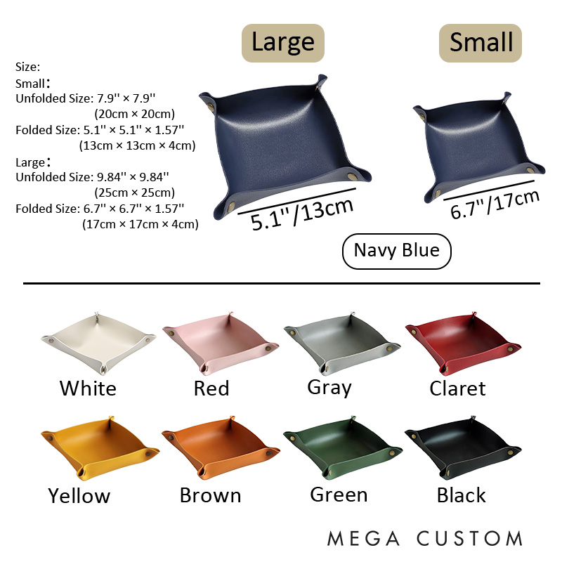 Personalized Mountain Peaks Couple Wedding Engagement Men Leather Tray