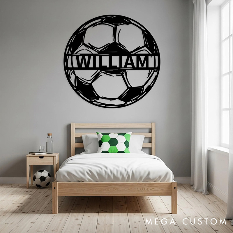 [Copy][Copy]Personalized Soccer Metal Sign with Perfect Gift for Sport Player 